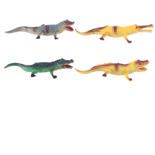 ERINGOGO 4 Stück Krokodil-modellspielzeug Alligator Krokodilfigur Tierfiguren Kognitives Für Die Frühe Bildung Tierfigur Pädagogisches PVC ERINGOGO 4 Stück Krokodil-modellspielzeug Alligator Krokodilfigur Tierfiguren Kognitives Für Die Frühe Bildung Tierfigur Pädagogisches PVC von ERINGOGO