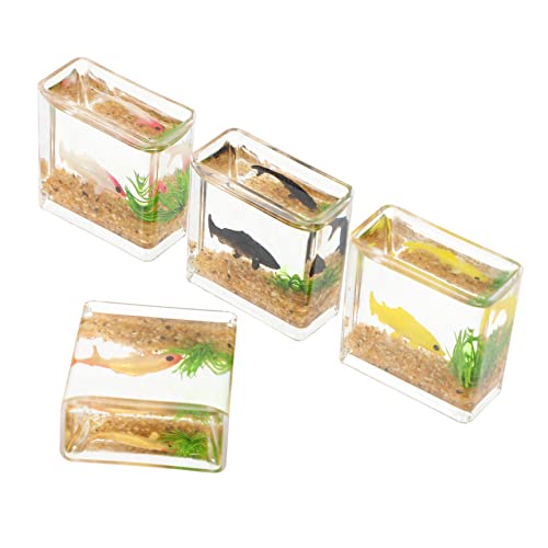 ERINGOGO 4 Stück Küchentisch Mittelstücke Miniatur Fischglas Mini -Hausdekoration winzige Spielsachen Miniaturhausdekorationen winzige Dinge Miniatur-Aquarium Plastik Zufällige Farbe ERINGOGO 4 Stück Küchentisch Mittelstücke Miniatur Fischglas Mini -Hausdekoration winzige Spielsachen Miniaturhausdekorationen winzige Dinge Miniatur-Aquarium Plastik Zufällige Farbe von ERINGOGO