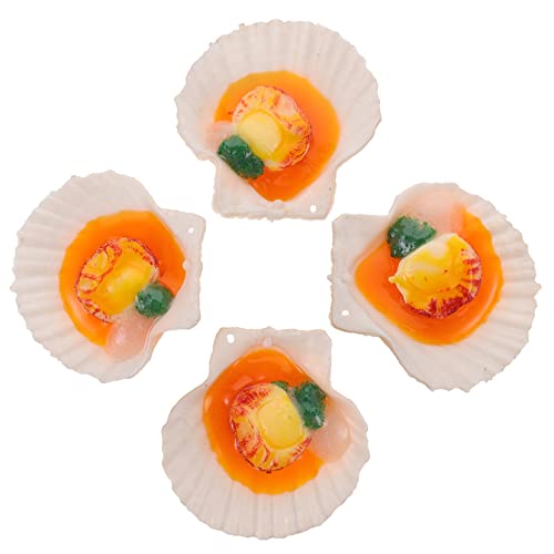 ERINGOGO 4 Stück Künstliches Meeresfrüchte Modell Teiliges Realistische Scallop Fake Food für Küchen Dekoration Foto Requisiten Spielrestaurant und Kreative Inszenierung ERINGOGO 4 Stück Künstliches Meeresfrüchte Modell Teiliges Realistische Scallop Fake Food für Küchen Dekoration Foto Requisiten Spielrestaurant und Kreative Inszenierung von ERINGOGO