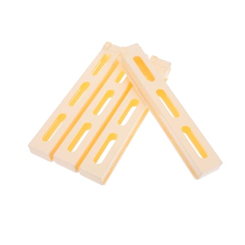 ERINGOGO 4 Stück Ladevorrichtung für Dominosteine Spielzeugautos Konstruktionsspielzeug Bausteine Zug Domino-Clip Domino-Zug-Clips zum Selbermachen Domino-Zubehör Plastik Beige von ERINGOGO