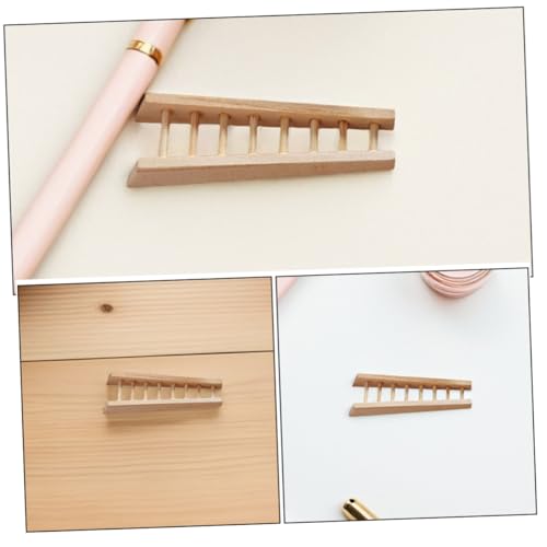 ERINGOGO 4 Stück Maßstab Kleine Puppenhaus Möbel Detailreiche Stufenleiter für DIY Dollhouse Treppe Vielseitig Einsetzbar für Miniatur Landschaft und Spielzeughaus Dekoration von ERINGOGO