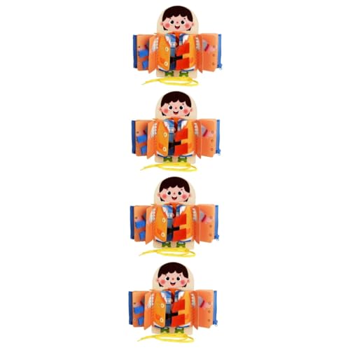 ERINGOGO 4 Stück Mehrschichtiges Busy-Board kinderbeschäftigung geschicklichkeitsspiele für Kinder игрушки для девочек Puzzle Spielzeug Babybrett Reisen Schiene aus Lindenholz von ERINGOGO