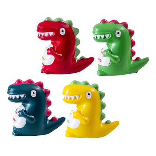 ERINGOGO 4 Stück Mikrolandschaftsdinosaurier Minifiguren Skelett Meerestiere Dinosaurier-Skelett Kleine Dinosaurierfiguren Winzige Tiere Miniatur-Dinosaurier Tiermodell Harz von ERINGOGO