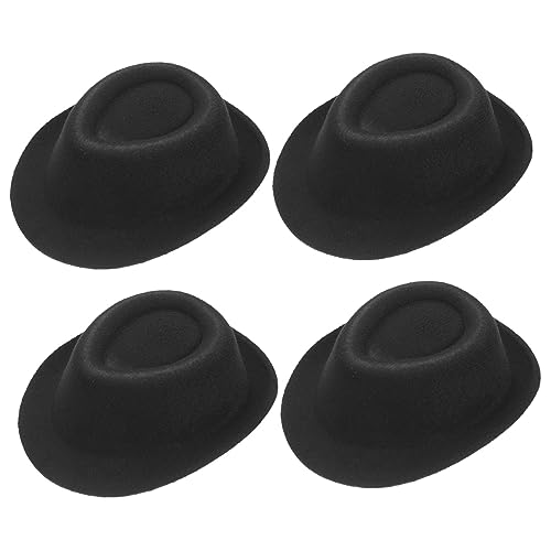 ERINGOGO 4 Stück Mini-Jazzhut Kuh dekorativer Hutkopfschmuck Kleiner Hutkopfschmuck Schwarz dekorative Hüte Miniaturhut Minipuppenhüte zum Basteln Puppenhut- Stoff ERINGOGO 4 Stück Mini-Jazzhut Kuh dekorativer Hutkopfschmuck Kleiner Hutkopfschmuck Schwarz dekorative Hüte Miniaturhut Minipuppenhüte zum Basteln Puppenhut- Stoff von ERINGOGO