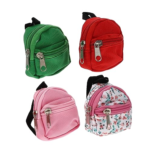 ERINGOGO Mini-Rucksack-puppensets Für Mädchen 4-teilig Dekorativer Rucksack Mini-Schultasche Ornament Für Puppenhaus- ERINGOGO Mini-Rucksack-puppensets Für Mädchen 4-teilig Dekorativer Rucksack Mini-Schultasche Ornament Für Puppenhaus- von ERINGOGO