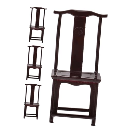 ERINGOGO 4 Stück Mini Stuhl Modell Miniatur Hausmöbel DIY Sitz Ästhetische Puppe Süße Stühle Modelle Mini Vintage Stuhl Kunststoff Mini Stuhl Mini Vintage Stuhl Modell Abs von ERINGOGO