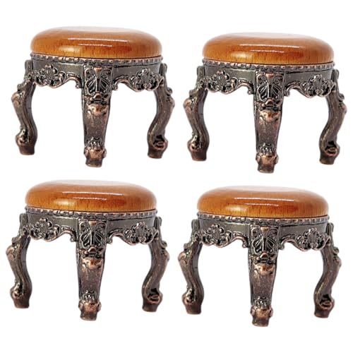ERINGOGO 4 Stück Miniaturhocker Modellszene Zubehör Runder Tisch Puppenmöbel Spielzeughaus Retro Vintage Wohndekor Mini Runder Hocker Puppenhaus Mini Hocker Metall ERINGOGO 4 Stück Miniaturhocker Modellszene Zubehör Runder Tisch Puppenmöbel Spielzeughaus Retro Vintage Wohndekor Mini Runder Hocker Puppenhaus Mini Hocker Metall von ERINGOGO