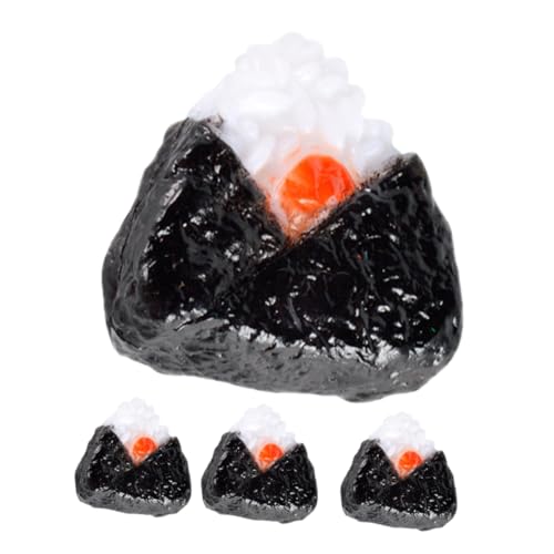 ERINGOGO 4 Stück Nachgemachte Sushi-reisbällchen Reis Schimmel Mini Ball Sushi- Lebensmittel-Requisiten Zur Präsentation Kleines Reisbällchenmodell Künstliche Nahrung Schwarz PVC ERINGOGO 4 Stück Nachgemachte Sushi-reisbällchen Reis Schimmel Mini Ball Sushi- Lebensmittel-Requisiten Zur Präsentation Kleines Reisbällchenmodell Künstliche Nahrung Schwarz PVC von ERINGOGO