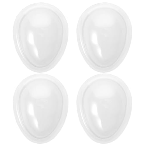 ERINGOGO 4 Stück Puppenmaske Gesichtsschutzmaske Für Puppen Gesichtsbedeckungen Aus Kunststoff Display-gesichtsbedeckungen Für Puppen Minihülle Für Puppen Transparent Plastik von ERINGOGO