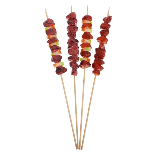ERINGOGO 4 Stück Realistische BBQ spieße Simulation Fleischmodelle Küchen deko Fotografie Requisiten Vielseitige Grillspielzeug für Party und DIY ERINGOGO 4 Stück Realistische BBQ spieße Simulation Fleischmodelle Küchen deko Fotografie Requisiten Vielseitige Grillspielzeug für Party und DIY von ERINGOGO