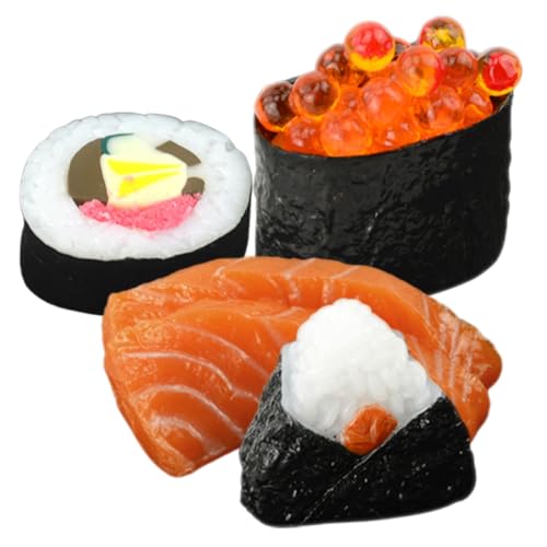 ERINGOGO 4 Stück Simulations-Sushi-Modell Party Requisiten Essen Gefälscht Sushi Tun So Sushi -Spiel Anzeige Simuliertes Sushi Sushi- Künstliches Sushi- Simulationsfutter PVC ERINGOGO 4 Stück Simulations-Sushi-Modell Party Requisiten Essen Gefälscht Sushi Tun So Sushi -Spiel Anzeige Simuliertes Sushi Sushi- Künstliches Sushi- Simulationsfutter PVC von ERINGOGO