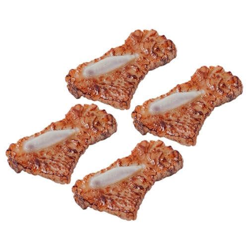 ERINGOGO 4 Stück Simulierte Denim-Rippen Food-Modell lebensechtes Fleischdekor gefälschtes Fleisch frisches Steakmodell mockin gefälschtes gekochtes Fleisch falsches Fleisch PVC Brown ERINGOGO 4 Stück Simulierte Denim-Rippen Food-Modell lebensechtes Fleischdekor gefälschtes Fleisch frisches Steakmodell mockin gefälschtes gekochtes Fleisch falsches Fleisch PVC Brown von ERINGOGO