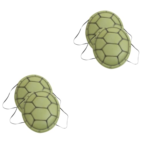 4 Stück Simulierter Schildkrötenpanzer Kopfschutz für Lauflernwagen Schildkrötenpanzer anziehen Spielzeug Schildkrötenkostüm für Kleinkinder Halloween-Requisite Abschlussball Eva von ERINGOGO