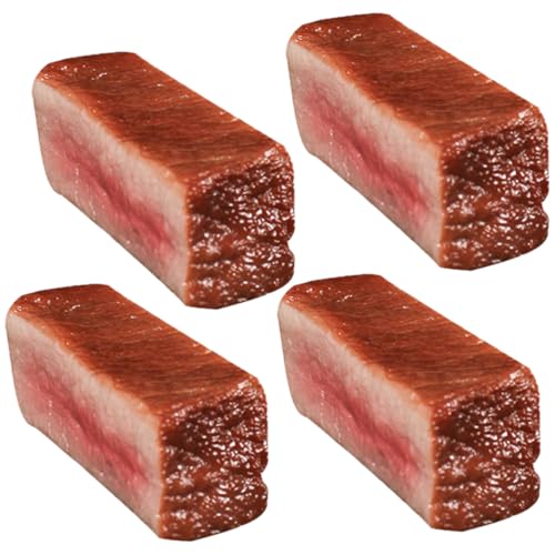 ERINGOGO 4 Stück Simuliertes Steak Künstliche Steakmodelle Faux-Steak-Modell Gekochtes Gefälschtes Fleischmodell Künstliche Küchennahrung Fake-Fleisch-Modell Food-Modell Brown PVC ERINGOGO 4 Stück Simuliertes Steak Künstliche Steakmodelle Faux-Steak-Modell Gekochtes Gefälschtes Fleischmodell Künstliche Küchennahrung Fake-Fleisch-Modell Food-Modell Brown PVC von ERINGOGO