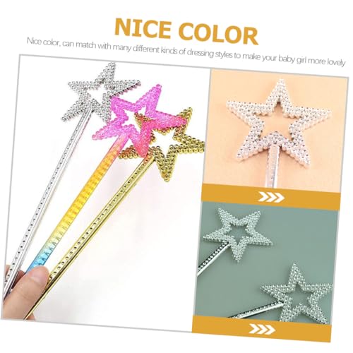 ERINGOGO 4 Stück Sternförmige Feenstäbe für Bunte Glitzerstäbe mit Glitzer Geeignet für Geburtstag Halloween Cosplay Bühnenauftritte und Fantasievolles Rollenspiel ERINGOGO 4 Stück Sternförmige Feenstäbe für Bunte Glitzerstäbe mit Glitzer Geeignet für Geburtstag Halloween Cosplay Bühnenauftritte und Fantasievolles Rollenspiel von ERINGOGO