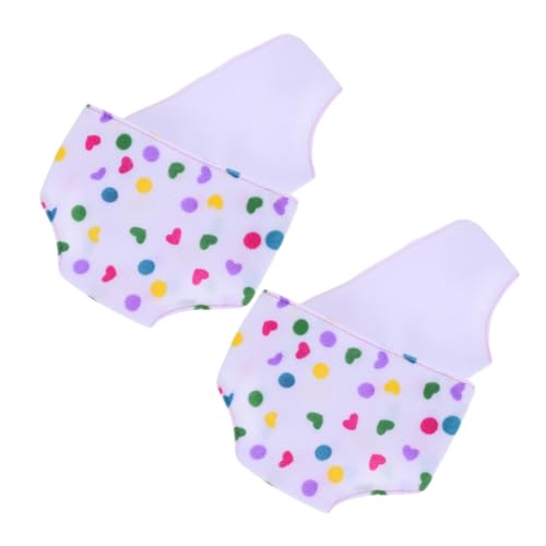 ERINGOGO 4 Stück Stoffwindeln Höschen für Puppen Unterhose für Spielzeugpuppen Dekorative Puppenwindeln Zubehör Babypuppenwindeln Puppendekor von ERINGOGO