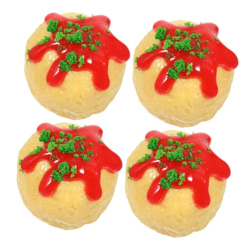 ERINGOGO 4 Stück Takoyaki realistisch Mini-Snack-Modell Miniaturen, Figuren, Essen kleine Snack-Ornamente Miniatur-Snack Lebensmittelmodell japanische spielzeuge Miniaturfigur PVC ERINGOGO 4 Stück Takoyaki realistisch Mini-Snack-Modell Miniaturen, Figuren, Essen kleine Snack-Ornamente Miniatur-Snack Lebensmittelmodell japanische spielzeuge Miniaturfigur PVC von ERINGOGO