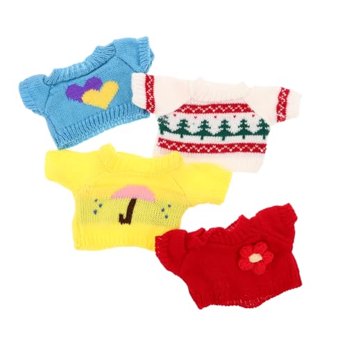 ERINGOGO 4 Stück Teiliges Bären Pullover für Plüschtiere Waschbare DIY Outfit Accessoires mit Herz Blumen Regenschirm und Weihnachtsbaum Motiven Leichte und Tragbare Kleidung für Kreative ERINGOGO 4 Stück Teiliges Bären Pullover für Plüschtiere Waschbare DIY Outfit Accessoires mit Herz Blumen Regenschirm und Weihnachtsbaum Motiven Leichte und Tragbare Kleidung für Kreative von ERINGOGO