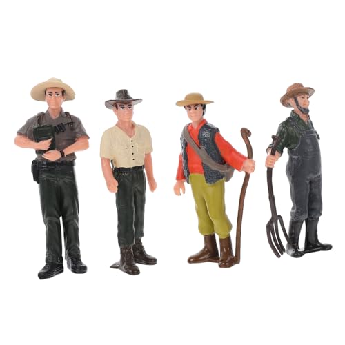 ERINGOGO 4 Stück Teiliges Bauernhof Figuren mit Realistischer Kleidung und Posen Detailreiche Farmarbeiter Modellfiguren für Mikrolandschaften Lebensechte Miniatur Dekoration für Sammler ERINGOGO 4 Stück Teiliges Bauernhof Figuren mit Realistischer Kleidung und Posen Detailreiche Farmarbeiter Modellfiguren für Mikrolandschaften Lebensechte Miniatur Dekoration für Sammler von ERINGOGO