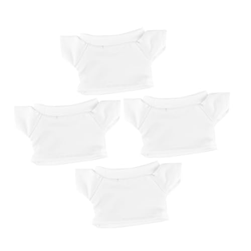 ERINGOGO 4 Stück Teiliges Baumwoll T Shirts für Stofftiere Weiche Bequeme Bärenkleidung Klassisch Schlicht Passend für Gefüllte Puppen Austauschbar und Modisch für Dekoration ERINGOGO 4 Stück Teiliges Baumwoll T Shirts für Stofftiere Weiche Bequeme Bärenkleidung Klassisch Schlicht Passend für Gefüllte Puppen Austauschbar und Modisch für Dekoration von ERINGOGO