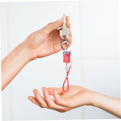 ERINGOGO 4 Stück Teiliges Blutgruppen anzeige Realistische optik Modischer Anhänger für Taschen Handys Halloween Deko für Frauen und Mädchen von ERINGOGO