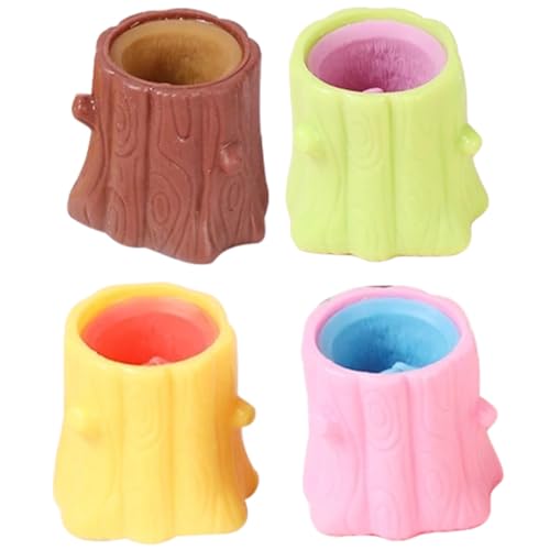 ERINGOGO 4 Stück Teiliges Bunte Eichhörnchen Squeeze Toys aus Flexiblem Material Sanft und Resilient zur Angst Spannungsreduktion für Erwachsene Zufällige Farbe Zufällige Farbe von ERINGOGO