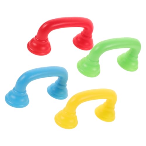 ERINGOGO 4 Stück Teiliges Bunte Flüstertelefone aus Kunststoff Realistisches Design Fördert Sprachentwicklung und Hörfähigkeit Kompakt und Robust für Spielerisches Lernen und Unterwegs von ERINGOGO