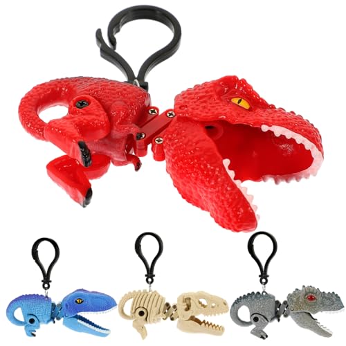 ERINGOGO 4 Stück Teiliges Dinosaurier Schlüsselanhänger Kreativer Lustiger Rucksack und Taschenanhänger Einzigartiges Decompression für Freunde ERINGOGO 4 Stück Teiliges Dinosaurier Schlüsselanhänger Kreativer Lustiger Rucksack und Taschenanhänger Einzigartiges Decompression für Freunde von ERINGOGO
