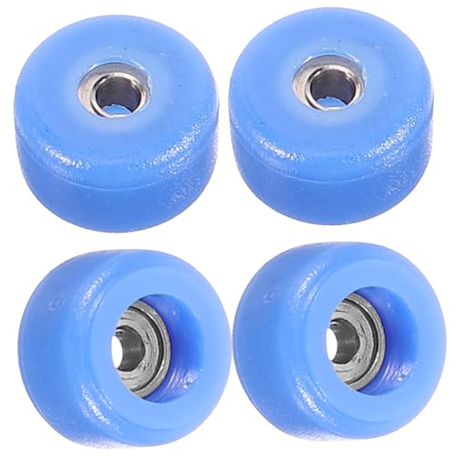 ERINGOGO 4 Stück Teiliges Finger Skateboard Langlebige Kunststoff und Roller Handgefertigte Miniatur Fingerroller Kompakt und Tragbar Pädagogisches Fingerspielzeug für Skateboard Fans von ERINGOGO
