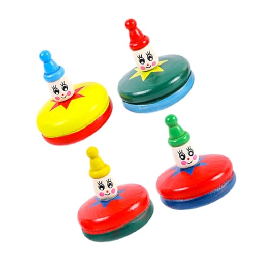 ERINGOGO 4 Stück Teiliges Holz Karussell Cartoon Design Bunter Manueller Kreiselspielzeug für Sensorisches Drehspielzeug Hand Auge Koordination und Partyspaß ERINGOGO 4 Stück Teiliges Holz Karussell Cartoon Design Bunter Manueller Kreiselspielzeug für Sensorisches Drehspielzeug Hand Auge Koordination und Partyspaß von ERINGOGO
