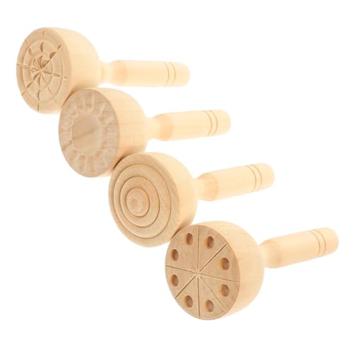ERINGOGO 4 Stück Teiliges Holz für Tonarbeiten Glatte Oberfläche Langlebig und Sicher Praktische DIY Clay Molds für Kreativen Basteln und Formen von ERINGOGO