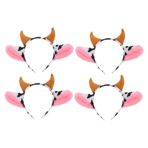 ERINGOGO 4 Stück Teiliges Kuhhörner Haarreif Braunes Elastisches Stirnband mit Stabiler Passform Leichtes Waschbares Material für Farm Partys Karneval Cosplay und Geburtstag ERINGOGO 4 Stück Teiliges Kuhhörner Haarreif Braunes Elastisches Stirnband mit Stabiler Passform Leichtes Waschbares Material für Farm Partys Karneval Cosplay und Geburtstag von ERINGOGO