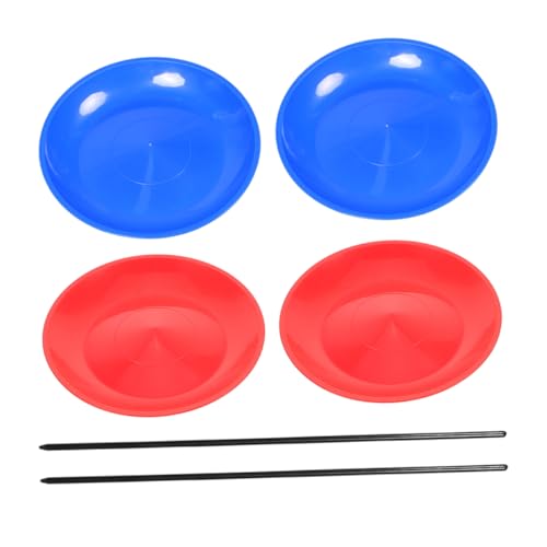 ERINGOGO 4 Stück Teiliges Kunststoff Jonglier Scheiben mit Sticks Langlebige Drehplatten für Anfänger und Profis Zirkusrequisiten für Karneval Party und Indoor Outdoor Unterhaltung ERINGOGO 4 Stück Teiliges Kunststoff Jonglier Scheiben mit Sticks Langlebige Drehplatten für Anfänger und Profis Zirkusrequisiten für Karneval Party und Indoor Outdoor Unterhaltung von ERINGOGO