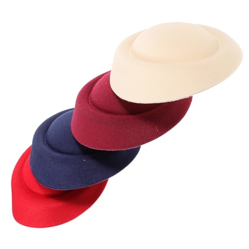 ERINGOGO 4 Stück Teiliges Mini Hut Basis Widerstandsfähige Diy Huthalter für Haarclips und Bastelarbeiten Kompakt Modisch und Vielseitig für Damen für Hochzeit und Handwerk ERINGOGO 4 Stück Teiliges Mini Hut Basis Widerstandsfähige Diy Huthalter für Haarclips und Bastelarbeiten Kompakt Modisch und Vielseitig für Damen für Hochzeit und Handwerk von ERINGOGO
