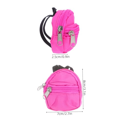 ERINGOGO 4 Stück Teiliges Mini Rucksack für Puppen Weiche Hautfreundliche Winzige Schulranzen mit Reißverschluss Leichtes Tragbares Zubehör für Puppenhaus und Verkleidungsspiel ERINGOGO 4 Stück Teiliges Mini Rucksack für Puppen Weiche Hautfreundliche Winzige Schulranzen mit Reißverschluss Leichtes Tragbares Zubehör für Puppenhaus und Verkleidungsspiel von ERINGOGO