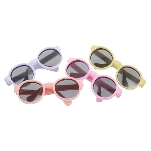 ERINGOGO 4 Stück Teiliges Mini Sonnenbrillen für Puppen Macaron Farben Leicht und Robust für Puppenhaus Basteln Rollenspiele Puppenkostüm Zubehör ERINGOGO 4 Stück Teiliges Mini Sonnenbrillen für Puppen Macaron Farben Leicht und Robust für Puppenhaus Basteln Rollenspiele Puppenkostüm Zubehör von ERINGOGO