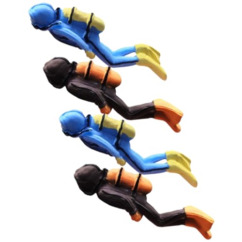 ERINGOGO 4 Stück Teiliges Mini Taucher Figuren aus Robustem Harz Naturgetreu Gestaltet Langlebig und Sicher für Aquarien als Dekorative Taucher Miniatur für Fischbecken und Sandtische ERINGOGO 4 Stück Teiliges Mini Taucher Figuren aus Robustem Harz Naturgetreu Gestaltet Langlebig und Sicher für Aquarien als Dekorative Taucher Miniatur für Fischbecken und Sandtische von ERINGOGO