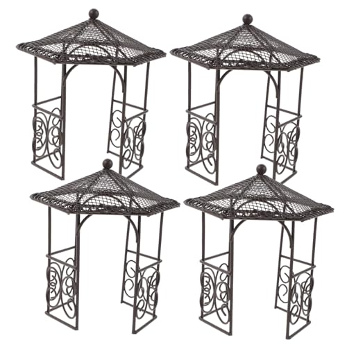 ERINGOGO 4 Stück Teiliges Mini-eisenpavillon Puppenhaus Filigrane Miniatur Gartendekoration Micro Landscape Pavilion Geeignet für Fairy Garden Puppenhausmöbel Detailreiche Handwerkskunst ERINGOGO 4 Stück Teiliges Mini-eisenpavillon Puppenhaus Filigrane Miniatur Gartendekoration Micro Landscape Pavilion Geeignet für Fairy Garden Puppenhausmöbel Detailreiche Handwerkskunst von ERINGOGO