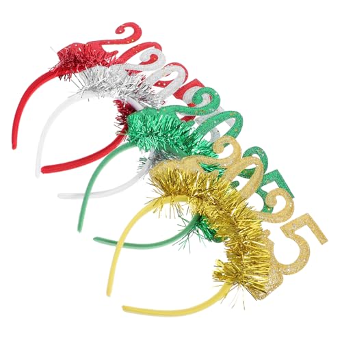 ERINGOGO 4 Stück Teiliges Neujahrs-stirnband Glitzer Haarband Leichte Bequeme Party Kopfbedeckung in Rot Gold Weiß Grün für Damen und Festliche Anlässe ERINGOGO 4 Stück Teiliges Neujahrs-stirnband Glitzer Haarband Leichte Bequeme Party Kopfbedeckung in Rot Gold Weiß Grün für Damen und Festliche Anlässe von ERINGOGO