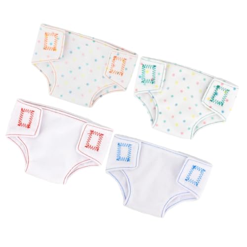 ERINGOGO 4 Stück Teiliges Puppenunterhosen für Puppenbekleidungszubehör für Kreatives für Puppen Outfits und Dress Up Aktivitäten von ERINGOGO