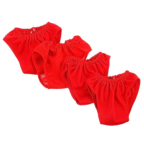 ERINGOGO 4 Stück Teiliges Puppenunterwäsche Unterhosen für Puppen Süße Accessoires für Rollenspiele Waschbar und Wiederverwendbar für Kreative Bastelstunden mit Kindern von ERINGOGO