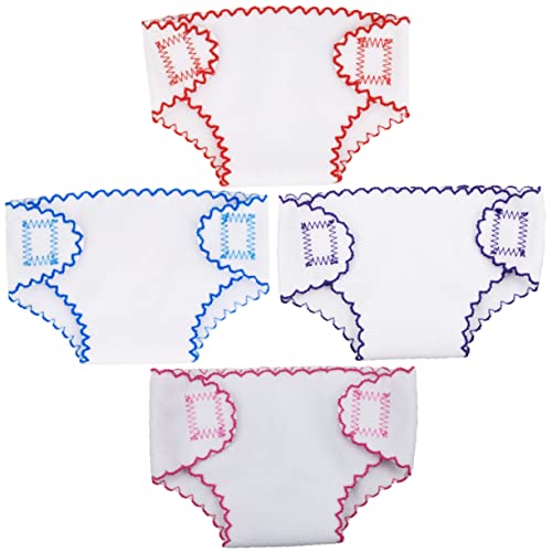 ERINGOGO 4 Stück Teiliges Puppenzubehör Stoffwindeln für Babypuppen Wiederverwendbar und Waschbar für Rollenspiele und Frühe Bildung Kompatibel mit Puppen ERINGOGO 4 Stück Teiliges Puppenzubehör Stoffwindeln für Babypuppen Wiederverwendbar und Waschbar für Rollenspiele und Frühe Bildung Kompatibel mit Puppen von ERINGOGO
