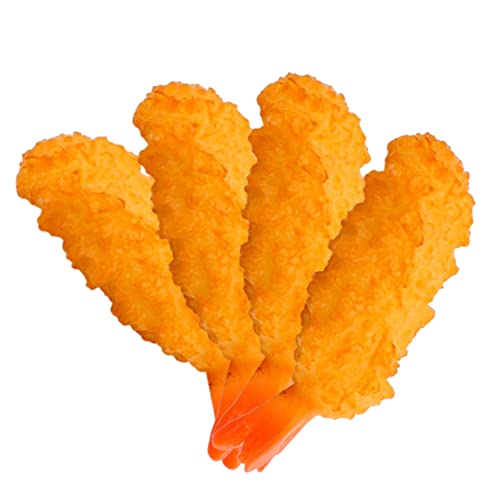 ERINGOGO 4 Stück Teiliges Realistische Künstliche Tempura Modelle für Simuliertes Dekorationsartikel für Fotografie und Küche und Langlebig für Vorschulunterricht und Kreative Spielmomente von ERINGOGO