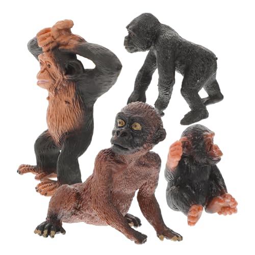 ERINGOGO 4 Stück Teiliges Realistische Waldtier Figuren Schimpansen Simulation aus Robustem Pädagogisches Kinderspielzeug Kreativität und Vorstellungskraft ERINGOGO 4 Stück Teiliges Realistische Waldtier Figuren Schimpansen Simulation aus Robustem Pädagogisches Kinderspielzeug Kreativität und Vorstellungskraft von ERINGOGO