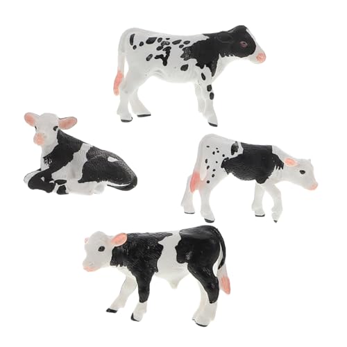 ERINGOGO 4 Stück Teiliges Realistisches Farmtier Spielset mit Kuh und Kalbmodellen Detailgetreue Miniatur Simulation Pädagogisches Kinderspielzeug Kognitiven Entwicklung und Dekoration ERINGOGO 4 Stück Teiliges Realistisches Farmtier Spielset mit Kuh und Kalbmodellen Detailgetreue Miniatur Simulation Pädagogisches Kinderspielzeug Kognitiven Entwicklung und Dekoration von ERINGOGO
