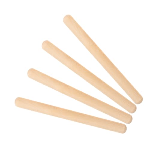 ERINGOGO 4 Stück Teiliges Rhythmusstab Holz Leichte Praktische Percussion Instrumente für Tragbare Musikschläger zur Musikalischen Früherziehung und Rhythmusübungen ERINGOGO 4 Stück Teiliges Rhythmusstab Holz Leichte Praktische Percussion Instrumente für Tragbare Musikschläger zur Musikalischen Früherziehung und Rhythmusübungen von ERINGOGO