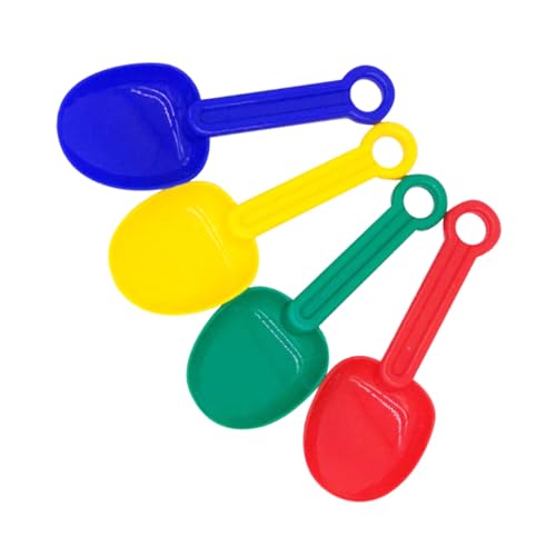 ERINGOGO 4 Stück Teiliges Sandspielzeug Bunte Sandschaufeln Robustes Strandspielzeug für Outdoor Strand Sanddredging für Jungen und Mädchen von ERINGOGO