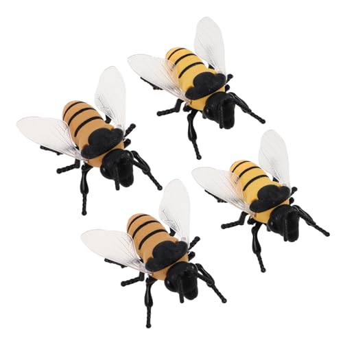 ERINGOGO 4 Stück Teiliges Wind-up Realistische Insektenfigur Handbetrieben ohne Batterie Tragbar für Partygeschenke Scherzartikel Büro Reiseunterhaltung von ERINGOGO