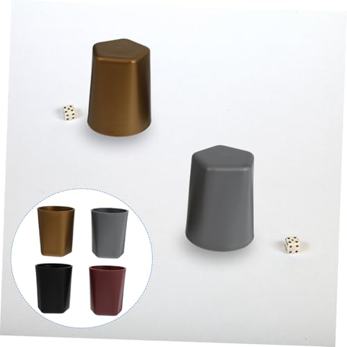 ERINGOGO 4 Stück Teiliges Würfelbecher Kunststoff Stabile Einfarbige Würfelhalter Platzsparend und Leicht zu Reinigen für Bar Club und Party Spiele ERINGOGO 4 Stück Teiliges Würfelbecher Kunststoff Stabile Einfarbige Würfelhalter Platzsparend und Leicht zu Reinigen für Bar Club und Party Spiele von ERINGOGO