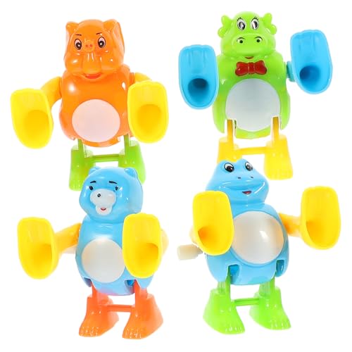 ERINGOGO 4 Stück Teiliges aus Strapazierfähigen Aufziehspielzeugen Spielzeuge mit Niedlichem Tierdesign für Stärkung der Eltern Junge Mädchen Bindung von ERINGOGO